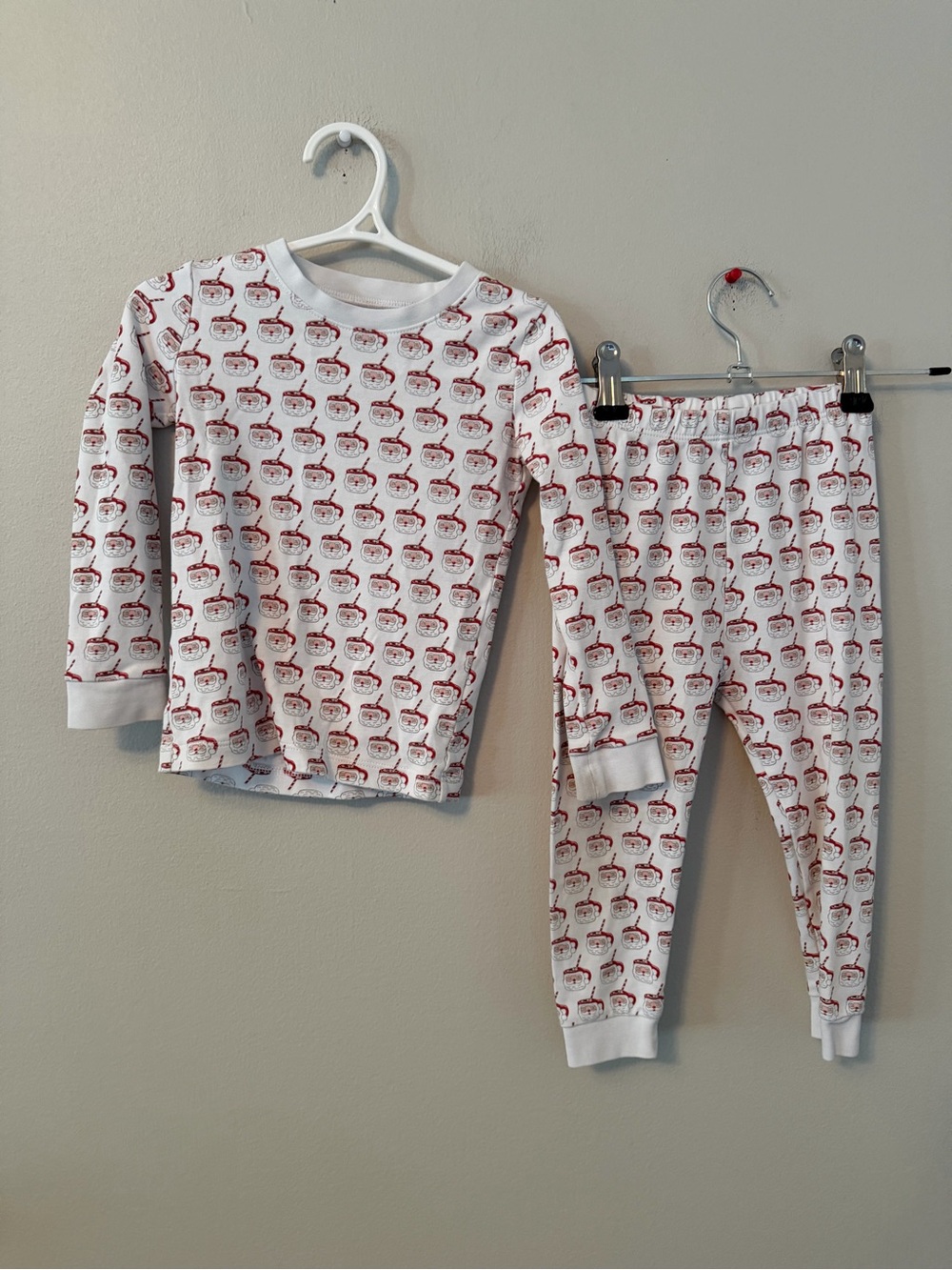 Lila and Hayes Santa Cup Pajamas